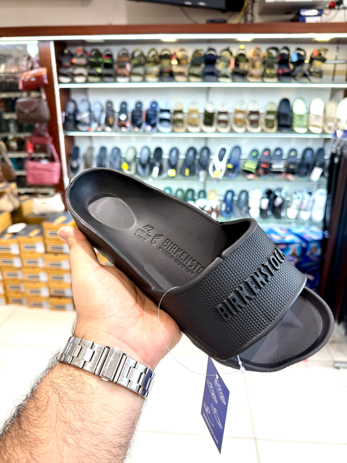 BRIKENSTOCK SLIDES BLACK