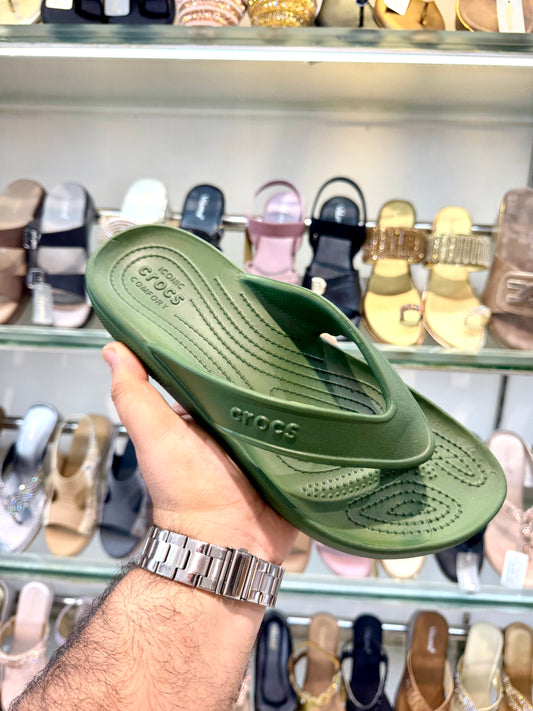 CROCS V SHAPE OLIVE