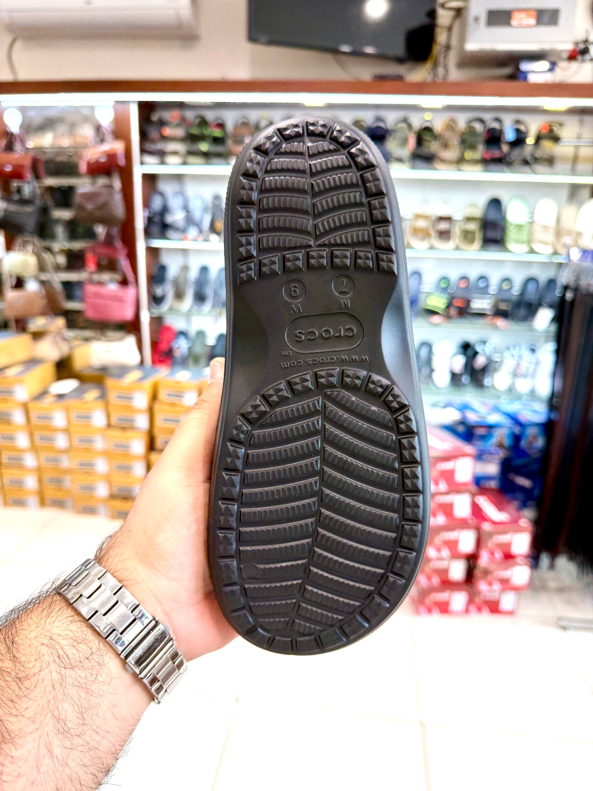 CROCS DOUBLE STRAP BLACK