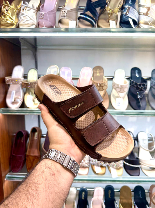 PCW DOUBLE STICKER BROWN
