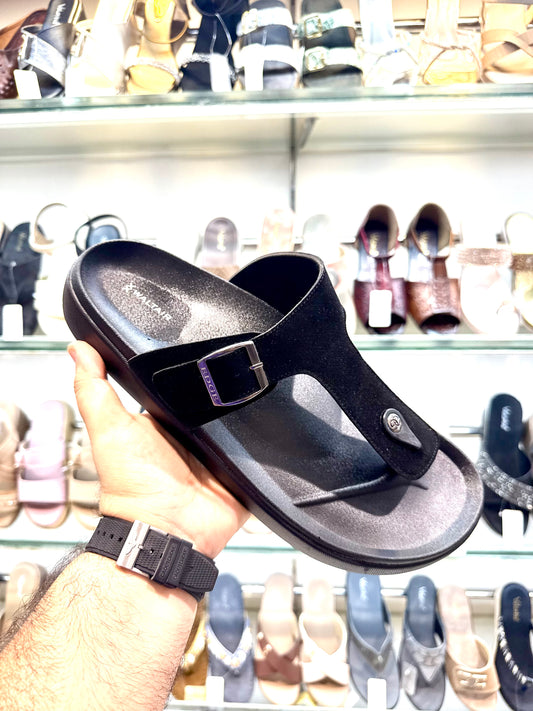WALTAIR PLUS SIZE T STRAP BLACK