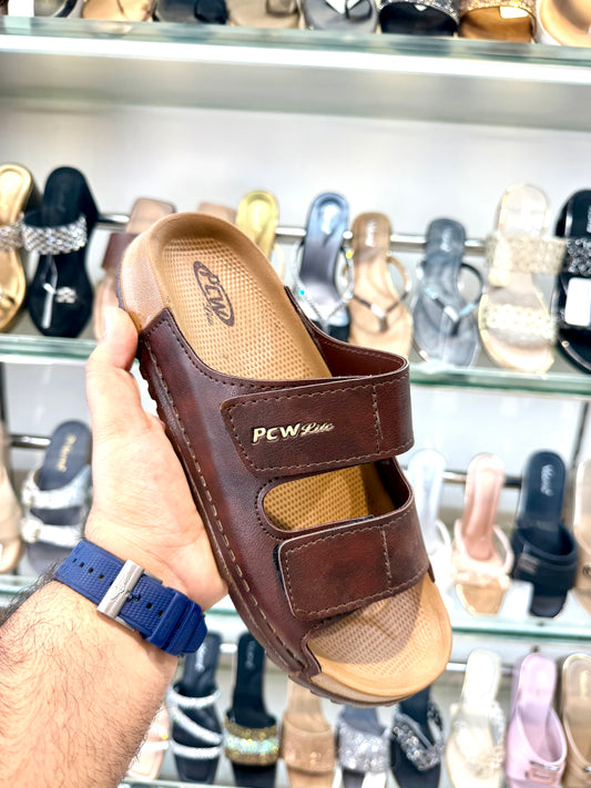 PCW DOUBlE STICKER BROWN