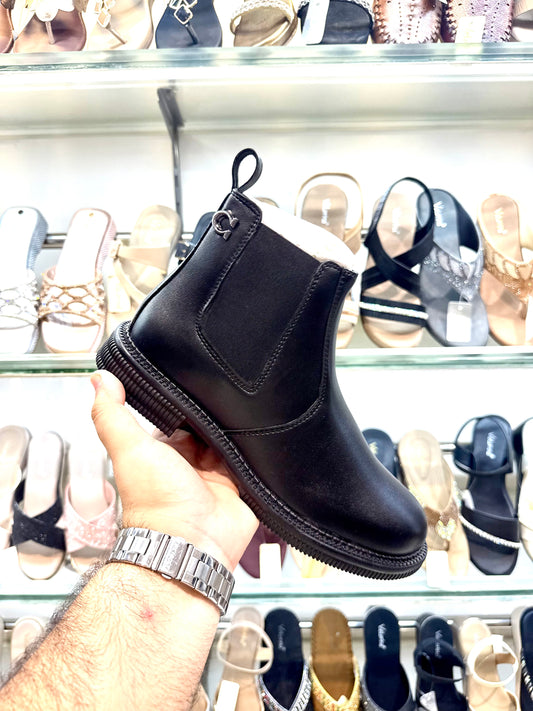 BOOTS BLACK GUCCI LEATHER SHINE