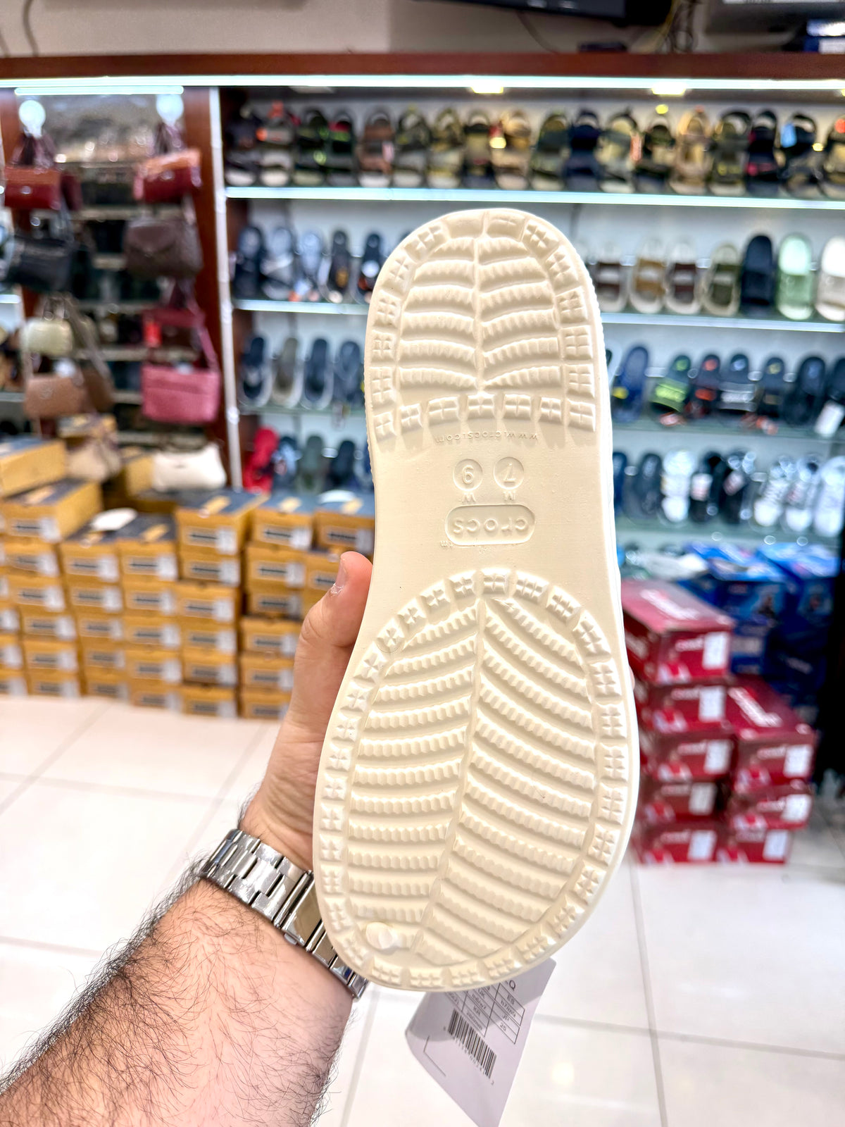 CROCS V SHAPE BEIGE