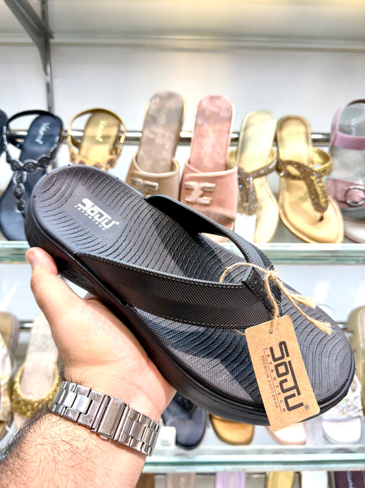 SOJU WATER PROOF SLIPPERS BLACK