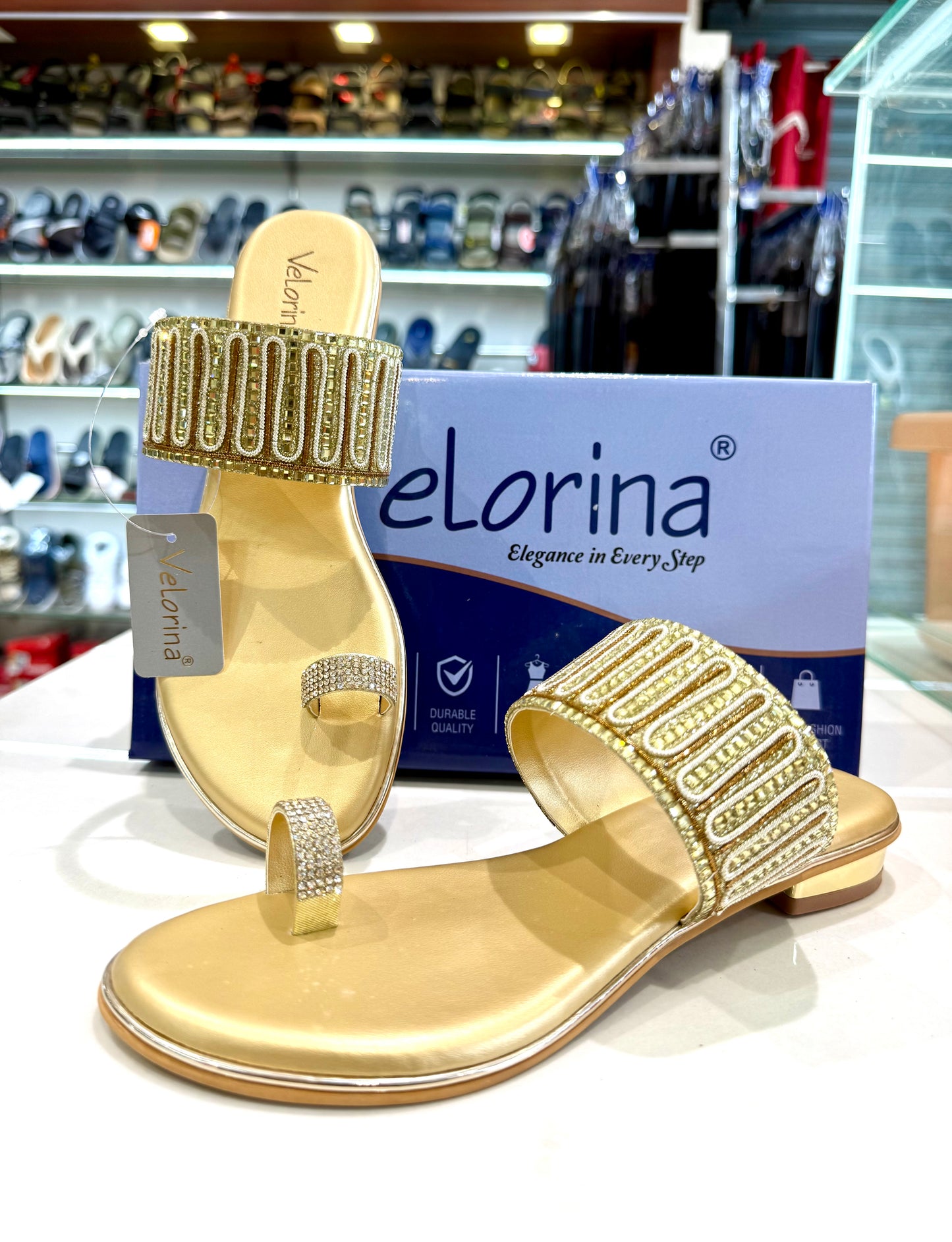 VELORINA PARTY WEAR FINGER TYPE 853 GOLD