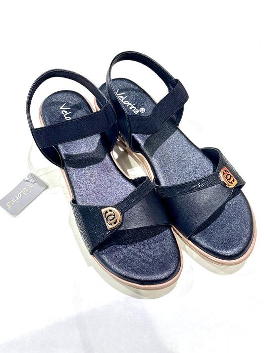 VELORINA DAILY USE BELT CHAPPALS BLACK