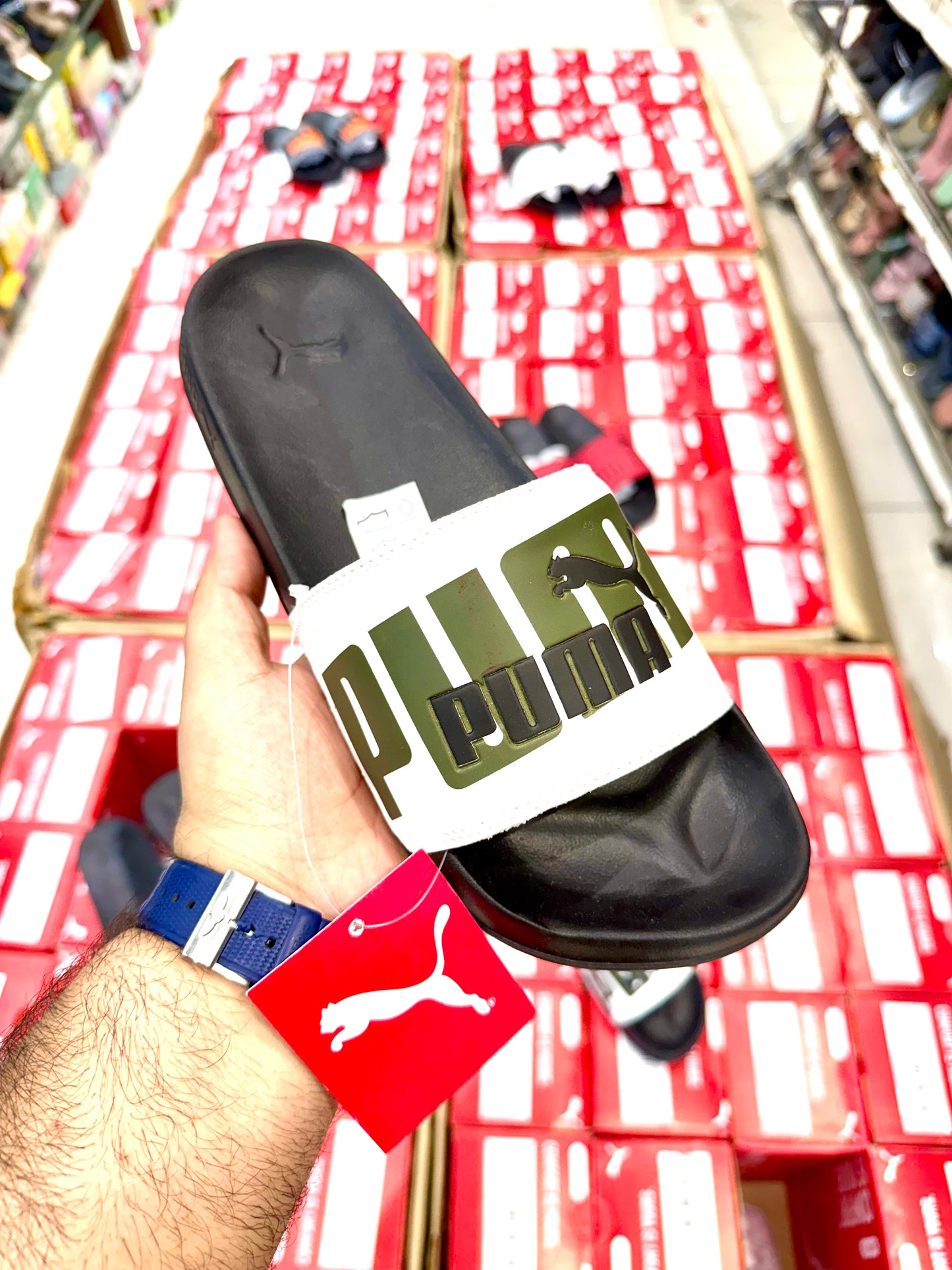 Slides black/green