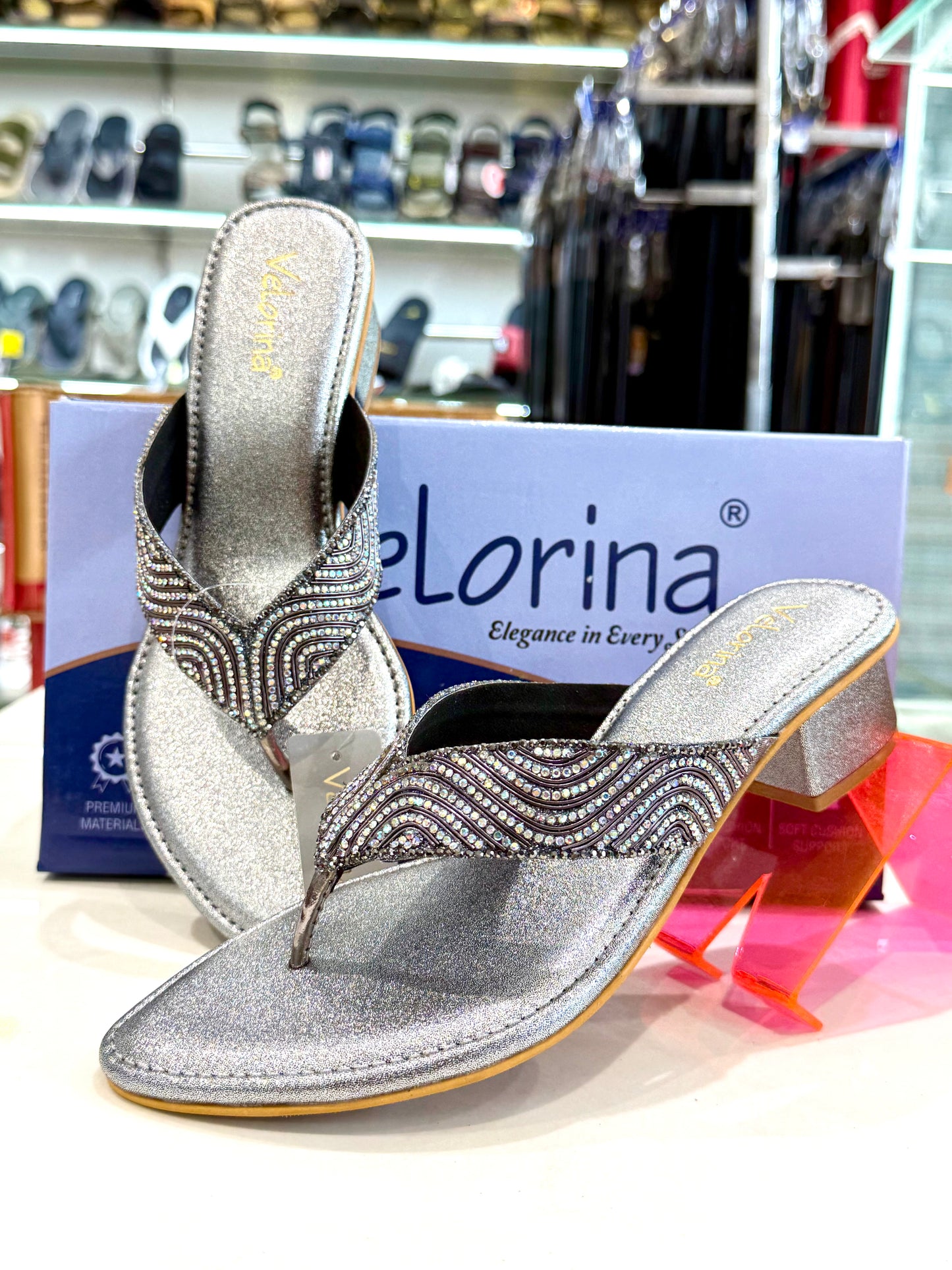 VELORINA PARTY WEAR V  TYPE 329 SILVER