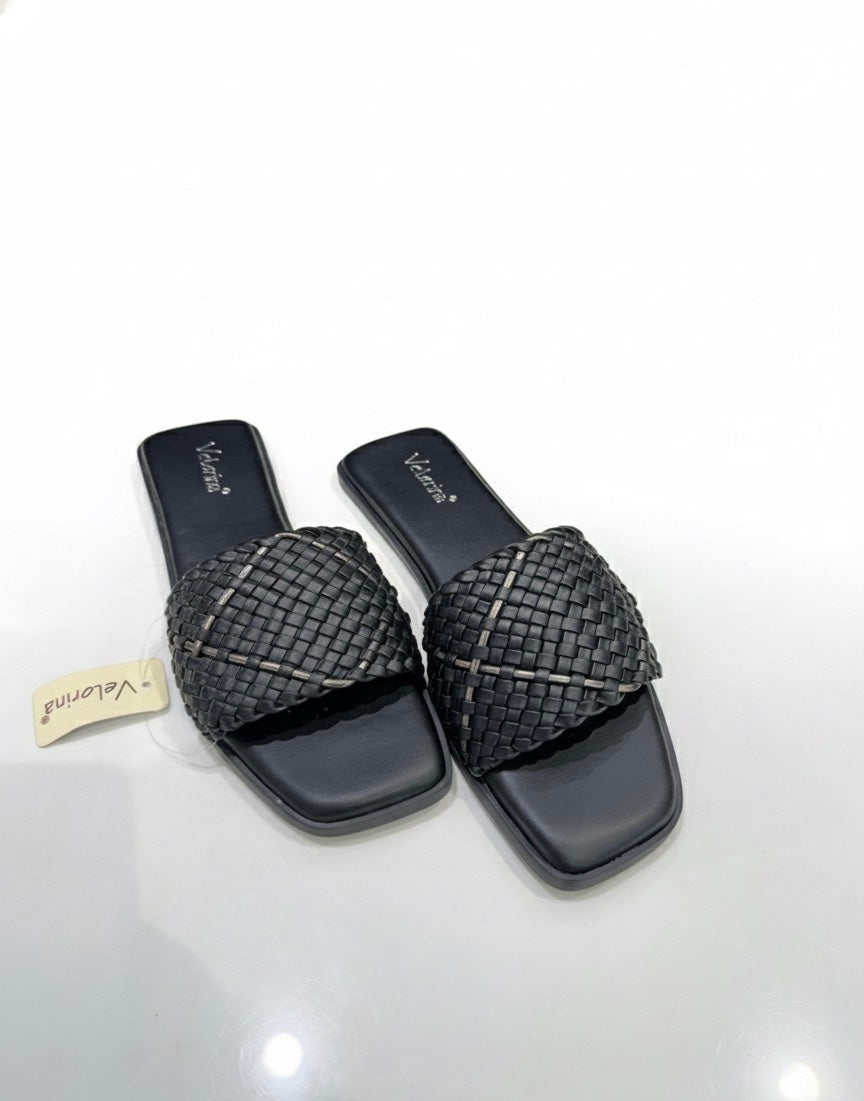 VELORINA FLIP FLOPS BLACK
