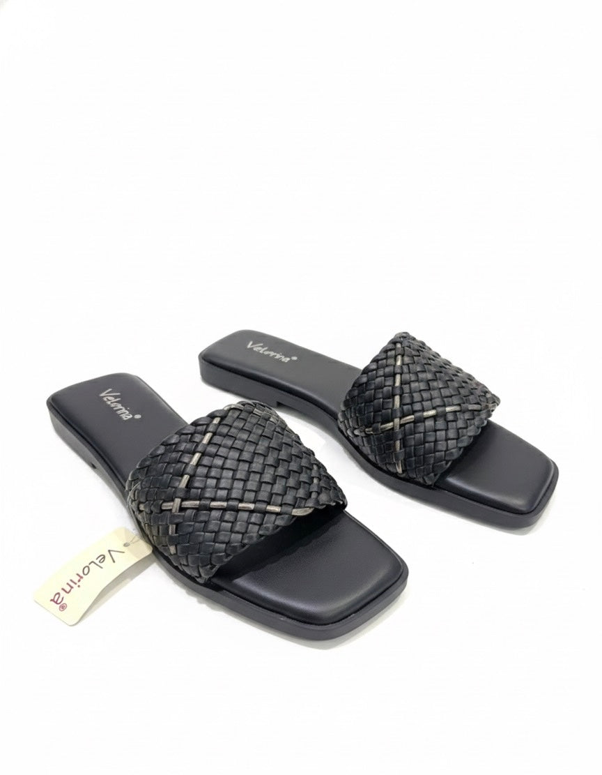 VELORINA FLIP FLOPS BLACK