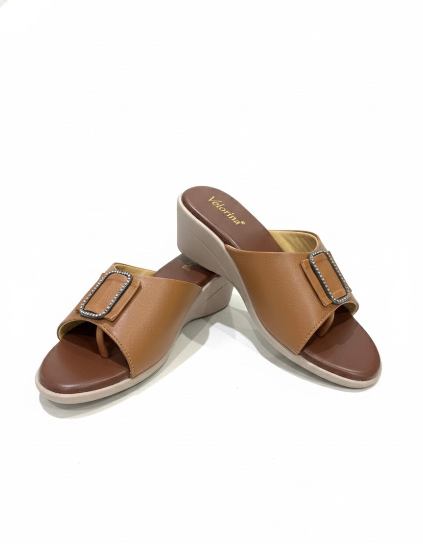 VELORINA CASUAL HEEL TAN