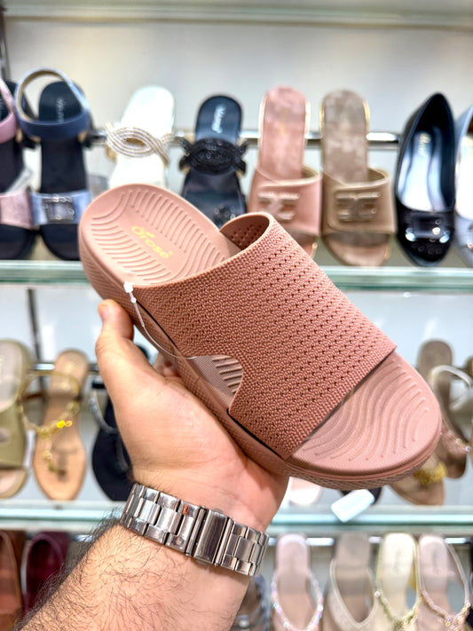 OFOAM LADIES SLIPPERS FULL PEACH